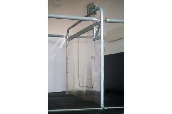 Ansicht einer PVC Trennwand