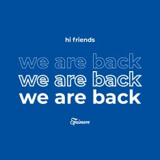 Bild mit Aufschrift, "Hi Friend, we are back - Equimore"